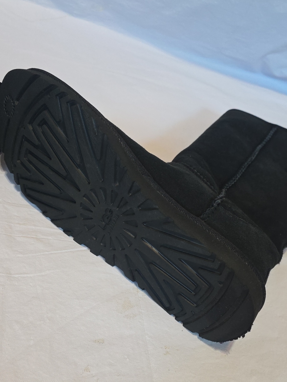 UGG Women's Classic Tall Boots 5815 Sheepskin Black 8 - Picture 10 of 12
